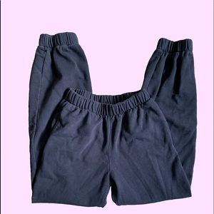 Brandy Melville Navy Blue Rosa Sweatpants